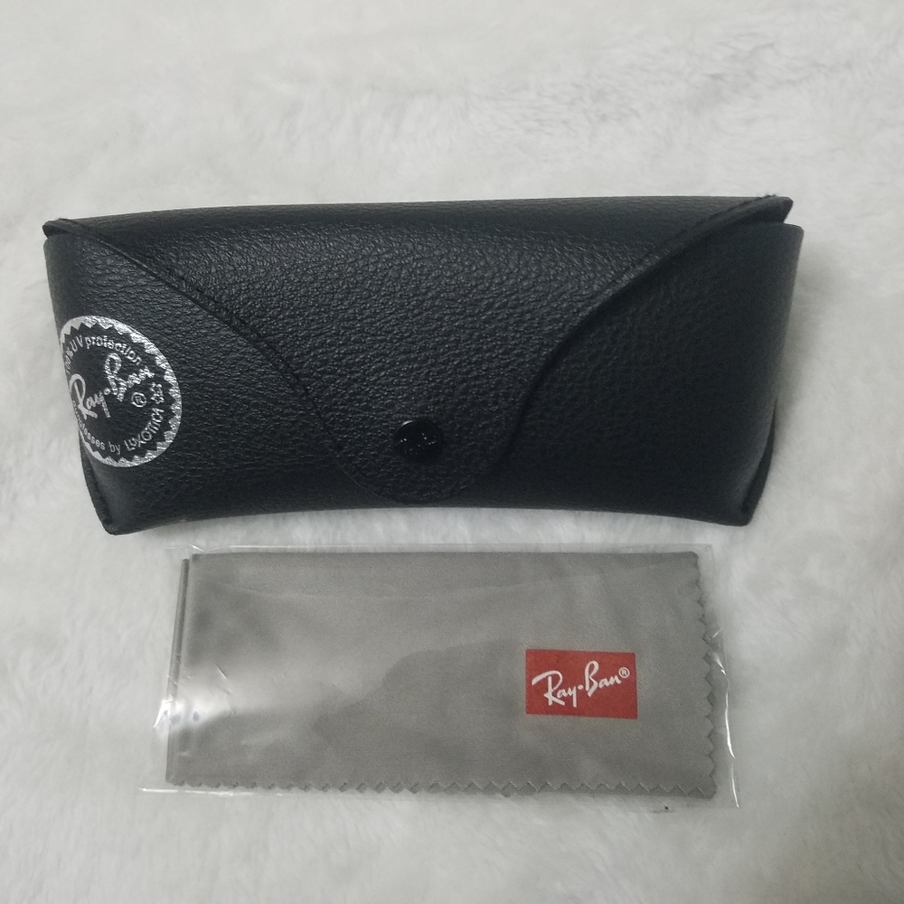 Ray-Ban Textured Sunglass and Eyewear Case with Microfiber Cloth